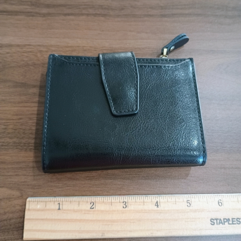 Black Vegan Leather Wallet